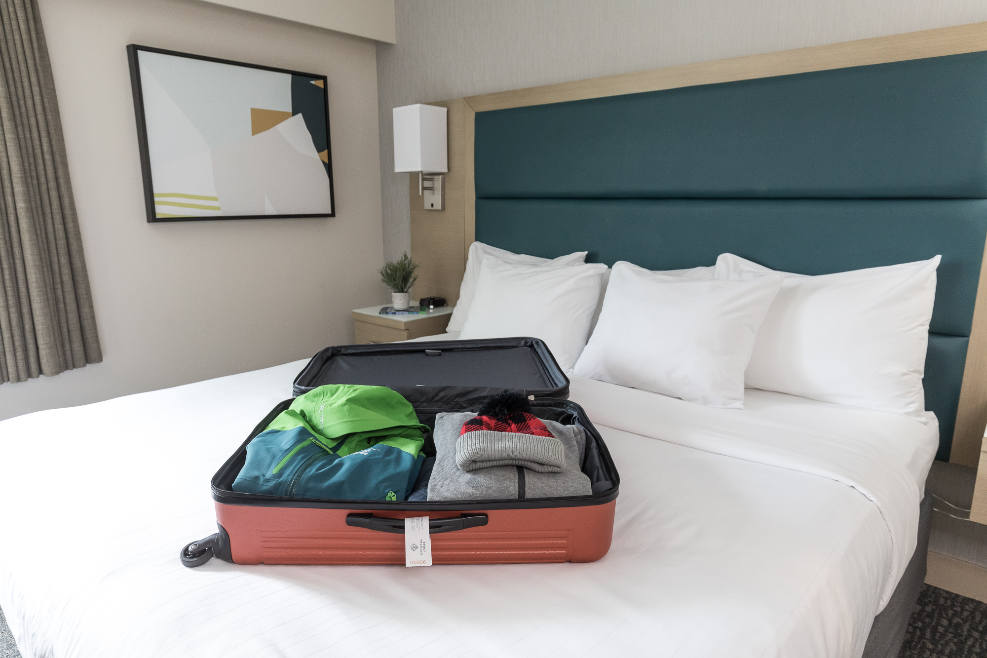 Suitcase on Bed