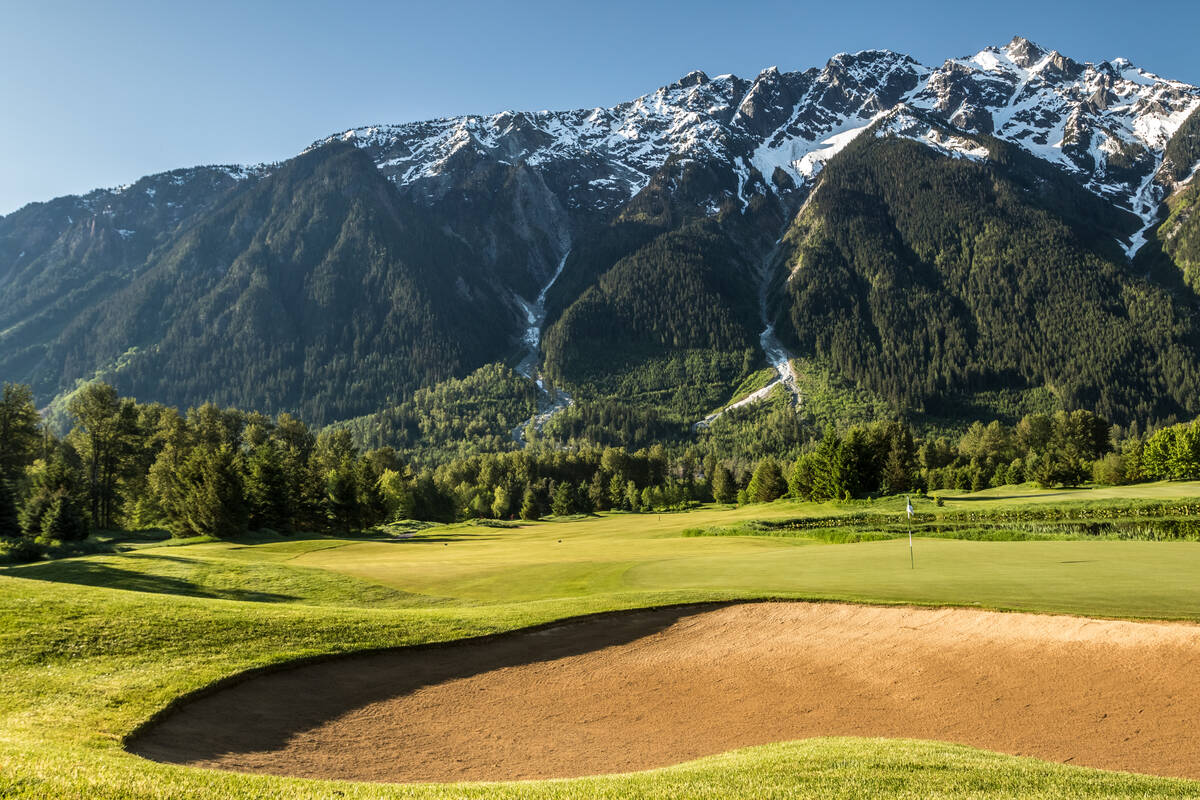 Big Sky golf course, looking at Mt. Currie